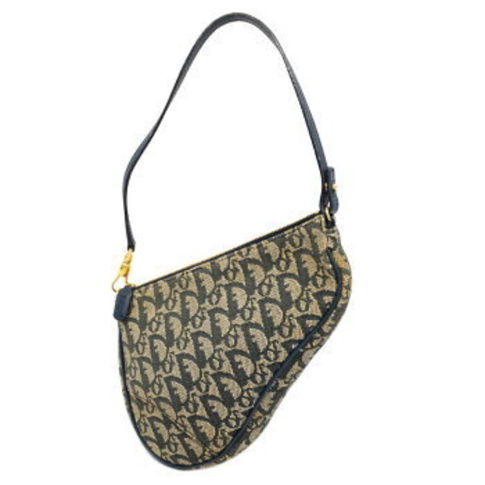 Christian Dior Trotter Saddle Canvas Pouch